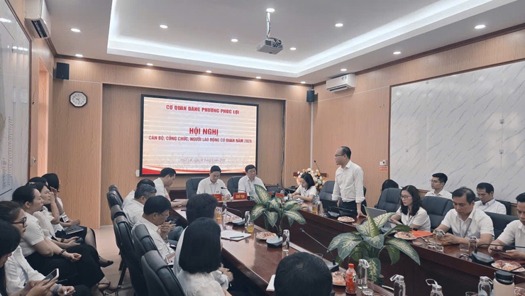 Hội nghị cán bộ, công chức, người lao động Cơ quan Đảng phường Phúc Lợi năm 2026- Ảnh 3.