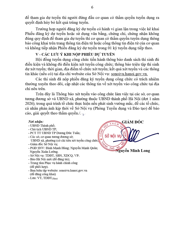 XÉT TUYỂN VÀO CÔNG CHỨC LÀM VIỆC TẠI CÁC SỞ, CƠ QUAN TƯƠNG ĐƯƠNG SỞ VÀ UBND XÃ, PHƯỜNG THUỘC UBND THÀNH PHỐ HÀ NỘI - Ảnh 6.