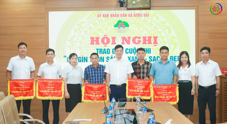 QUỐC OAI TRAO GIẢI CUỘC THI "GIỮ GÌN THÔN SÁNG - XANH - SẠCH - ĐẸP" QUÝ I NĂM 2026- Ảnh 8.