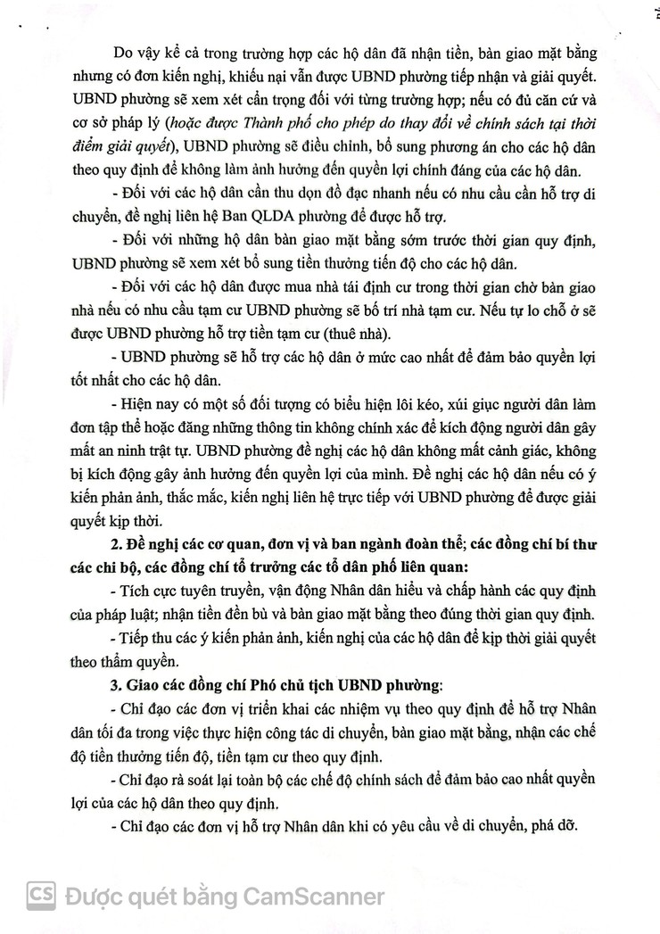 UBND phường Tương Mai ban hành Công văn số 958/UBND-KTHT ngày 10/4/2026 về việc thực hiện công tác giải phóng mặt bằng đường Tam Trinh - Ảnh 2.