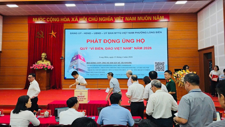 Phường Long Biên phát động ủng hộ Quỹ “Vì biển, đảo Việt Nam” năm 2026 – lan tỏa tinh thần trách nhiệm, đẩy mạnh chuyển đổi số trong hoạt động ủng hộ- Ảnh 3.