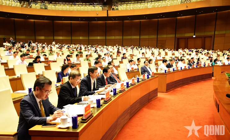 Hội nghị toàn quốc nghiên cứu, học tập, quán triệt và triển khai thực hiện Nghị quyết Hội nghị lần thứ hai Ban Chấp hành Trung ương Đảng khóa XIV- Ảnh 2.