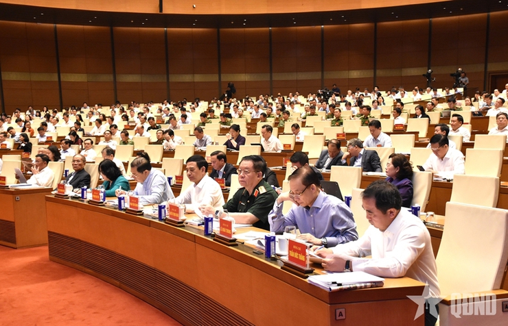 Hội nghị toàn quốc nghiên cứu, học tập, quán triệt và triển khai thực hiện Nghị quyết Hội nghị lần thứ hai Ban Chấp hành Trung ương Đảng khóa XIV- Ảnh 4.