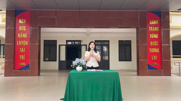 Phúc Lộc: Giáo dục kỹ năng phòng chống đuối nước cho học sinh tại Lễ chào cờ đầu tuần- Ảnh 5.