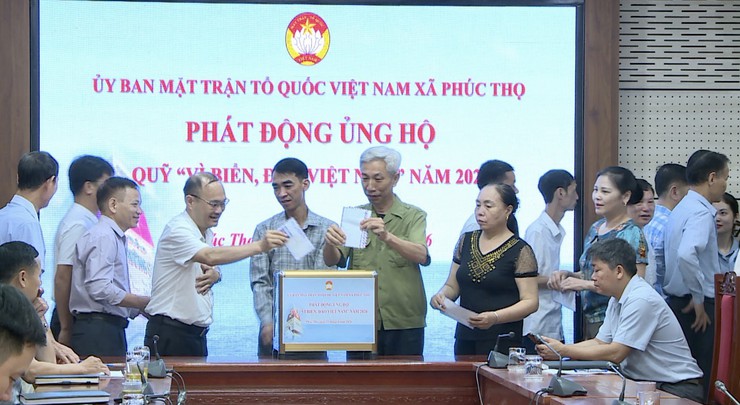 Phúc Thọ phát động ủng hộ Quỹ "Vì biển, đảo Việt Nam" năm 2026- Ảnh 6.