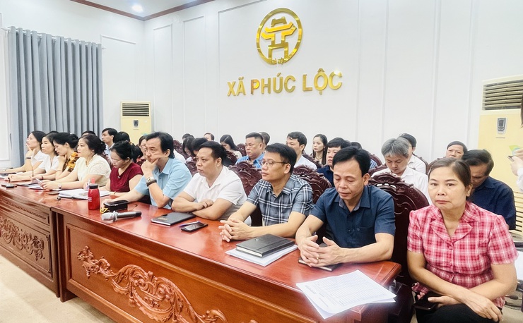 Phúc Lộc tổ chức tiếp sóng Hội nghị toàn quốc quán triệt Nghị quyết Trung ương lần thứ hai khóa XIV- Ảnh 8.