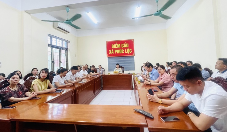 Phúc Lộc tổ chức tiếp sóng Hội nghị toàn quốc quán triệt Nghị quyết Trung ương lần thứ hai khóa XIV- Ảnh 6.