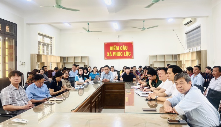 Phúc Lộc tổ chức tiếp sóng Hội nghị toàn quốc quán triệt Nghị quyết Trung ương lần thứ hai khóa XIV- Ảnh 7.