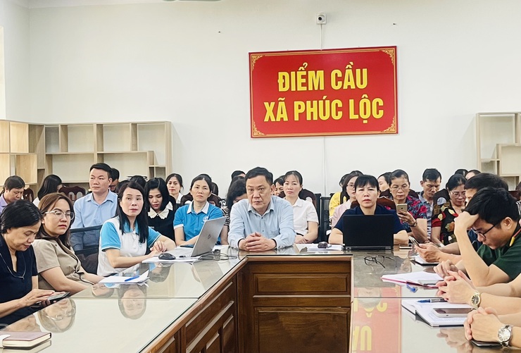 Phúc Lộc tổ chức tiếp sóng Hội nghị toàn quốc quán triệt Nghị quyết Trung ương lần thứ hai khóa XIV- Ảnh 3.