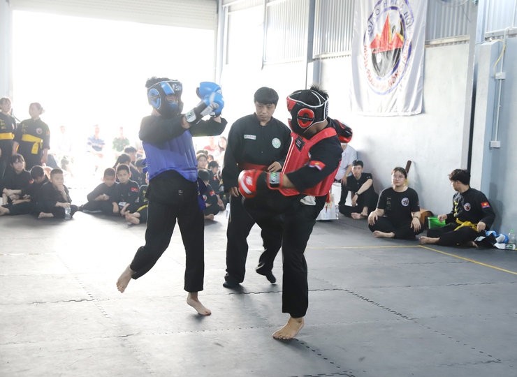 Sôi nổi giải võ thuật học sinh xã Thượng Phúc năm học 2025-2026- Ảnh 1.