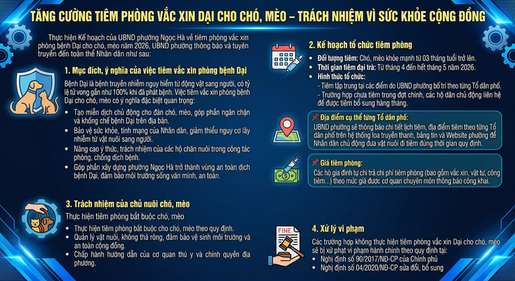 Tăng cường tiêm phòng vắc xin dại cho chó, mèo - trách nhiệm vì sức khỏe cộng đồng- Ảnh 1.