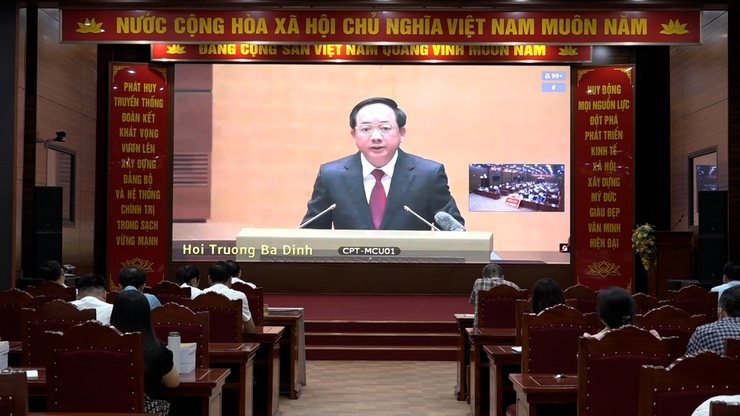 Hội nghị toàn quốc nghiên cứu, học tập, quán triệt và triển khai thực hiện Nghị quyết Hội nghị lần thứ hai Ban Chấp hành Trung ương Đảng khóa XIV- Ảnh 6.