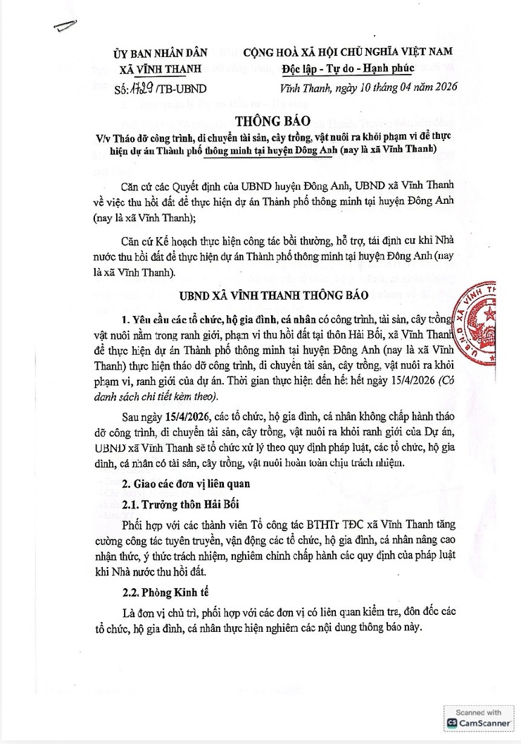 ỦY BAN NHÂN DÂN XÃ VĨNH THANH- Ảnh 1.
