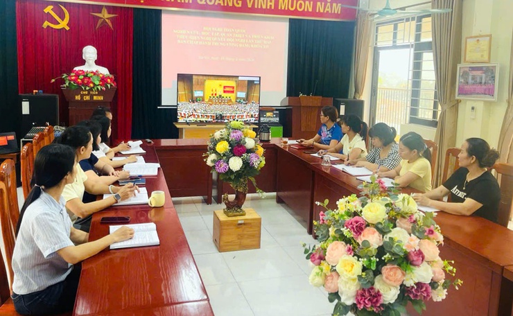 Đảng bộ xã Trần Phú đã tổ chức tiếp sóng Hội nghị toàn quốc nghiên cứu, học tập và triển khai thực hiện Nghị quyết Hội nghị Trung ương 2- Ảnh 7.