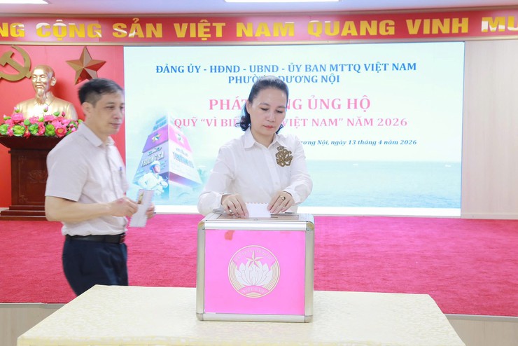 Phường Dương Nội phát động ủng hộ Quỹ “Vì biển, đảo Việt Nam” năm 2026 - Ảnh 1.