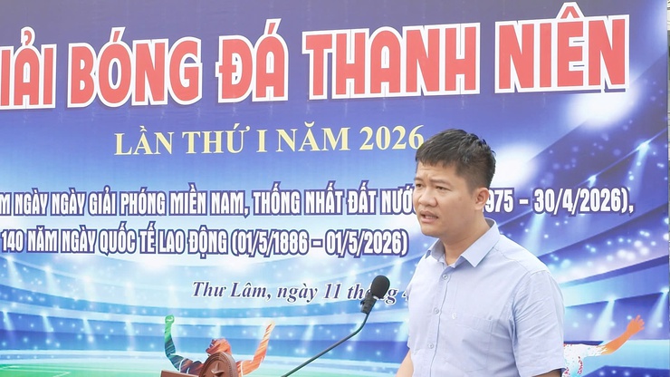 KHAI MẠC GIẢI BÓNG ĐÁ THANH NIÊN XÃ THƯ LÂM LẦN THỨ I NĂM 2026- Ảnh 9.