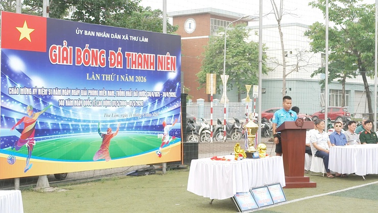 KHAI MẠC GIẢI BÓNG ĐÁ THANH NIÊN XÃ THƯ LÂM LẦN THỨ I NĂM 2026- Ảnh 4.