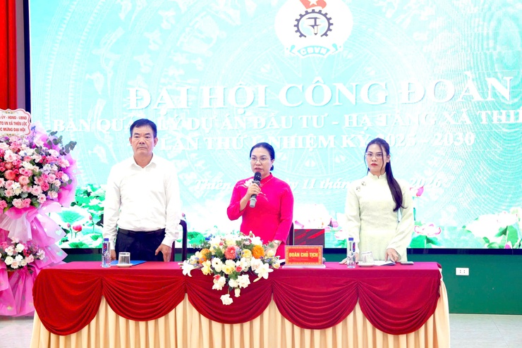 Đại hội Công đoàn Ban quản lý dự án Đầu tư - Hạ tầng xã Thiên Lộc lần thứ I, nhiệm kỳ 2025 - 2030- Ảnh 3.
