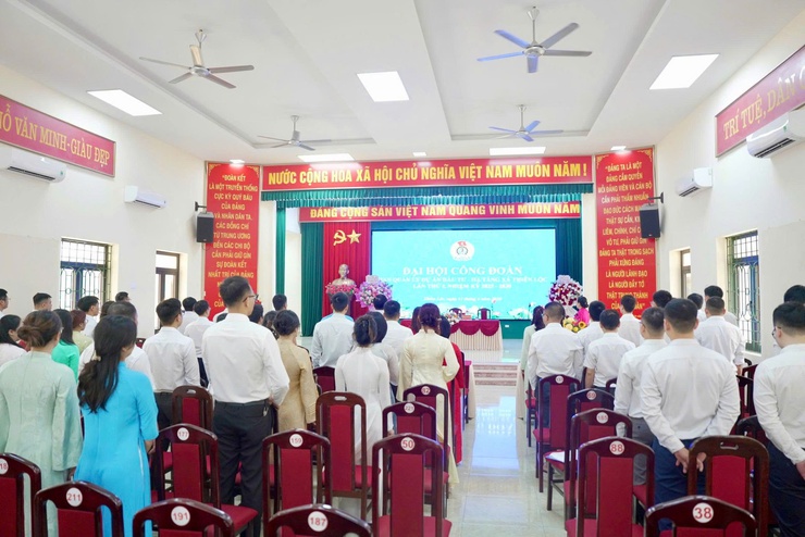 Đại hội Công đoàn Ban quản lý dự án Đầu tư - Hạ tầng xã Thiên Lộc lần thứ I, nhiệm kỳ 2025 - 2030- Ảnh 1.