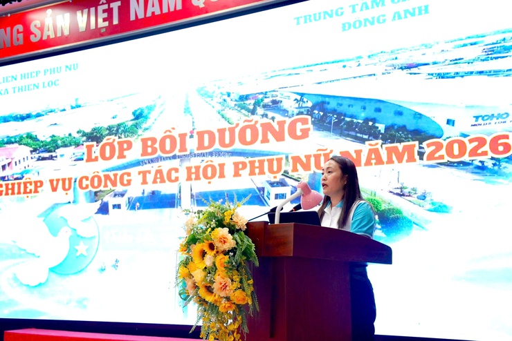 Lớp bồi dưỡng nghiệp vụ công tác Hội Phụ nữ xã Thiên Lộc năm 2026- Ảnh 4.