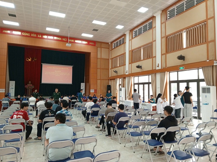 Xã Thanh Trì đăng ký nghĩa vụ quân sự và lực lượng dự bị năm 2026- Ảnh 1.
