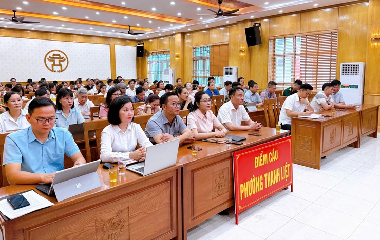 Phường Thanh Liệt dự Hội nghị toàn quốc nghiên cứu, học tập và quán triệt Nghị quyết Trung ương 2 khóa XIV- Ảnh 2.