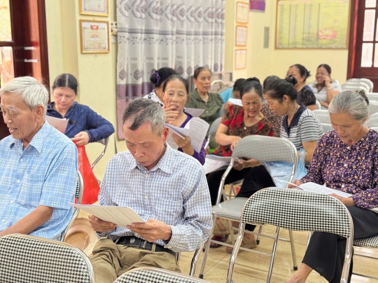 Xã Chương Dương công khai thông tin dự án Khu đô thị Thể thao Olympic - taọ sự đồng thuận trong nhân dân- Ảnh 1.