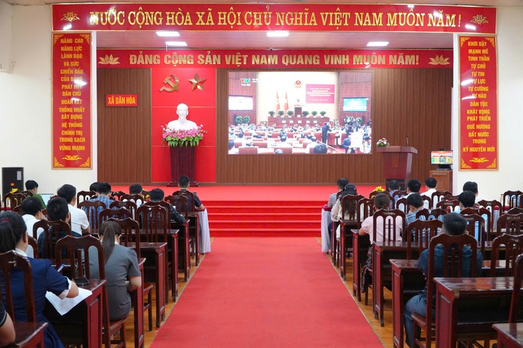 HỘI NGHỊ TOÀN QUỐC NGHIÊN CỨU, HỌC TẬP, QUÁN TRIỆT VÀ TRIỂN KHAI THỰC HIỆN NGHỊ QUYẾT HỘI NGHỊ LẦN THỨ HAI BAN CHẤP HÀNH TRUNG ƯƠNG ĐẢNG KHÓA XIV- Ảnh 1.