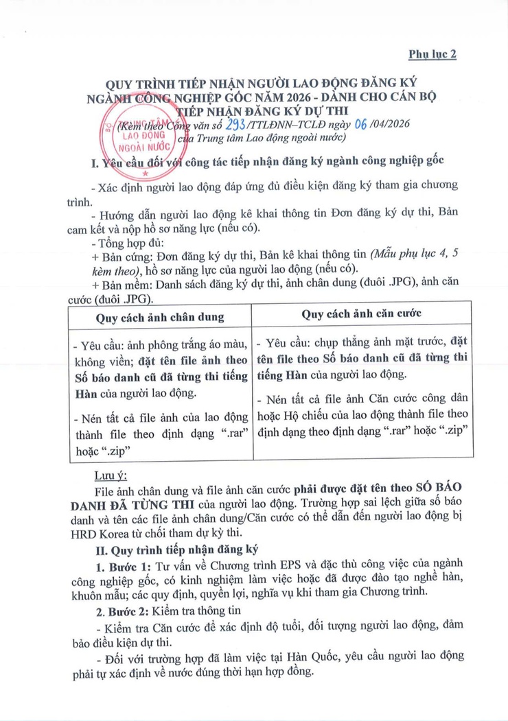 THÔNG BÁO TUYỂN CHỌN LAO ĐỘNG ĐI LÀM VIỆC TẠI HÀN QUỐC THEO CHƯƠNG TRÌNH EPS NĂM 2026- Ảnh 8.