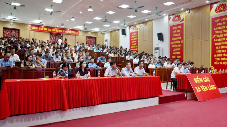 Yên Lãng tiếp sóng Hội nghị toàn quốc quán triệt nghị quyết khóa XIV- Ảnh 1.