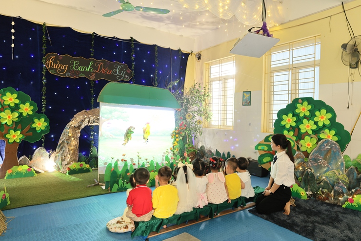 Sôi nổi Hội thi giáo viên dạy giỏi cấp học mầm non xã Quảng Bị năm học 2025–2026 tại Trường Mầm non Quảng Bị và Trường Mầm non Lam Điền- Ảnh 1.