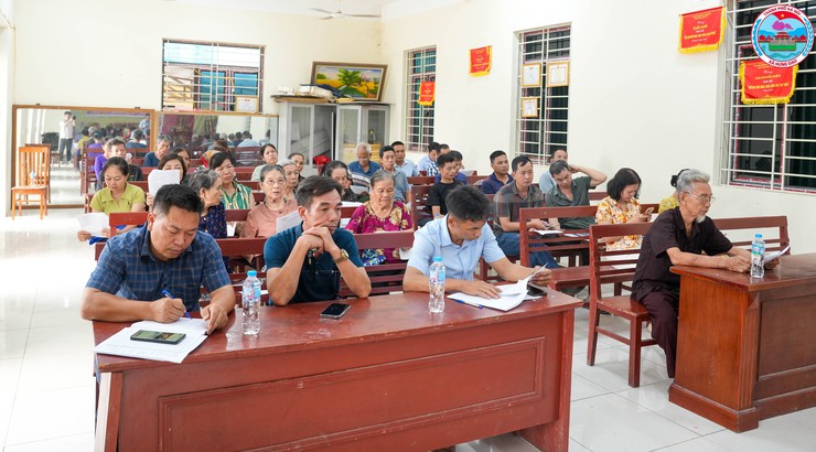 HỘI NGHỊ THÔNG BÁO KẾ HOẠCH THU HỒI ĐẤT PHỤC VỤ DỰ ÁN XÂY DỰNG HẠ TẦNG KỸ THUẬT KHU ĐẤT ĐẤU GIÁ QUYỀN SỬ DỤNG ĐẤT Ở ĐG04.2024- Ảnh 1.