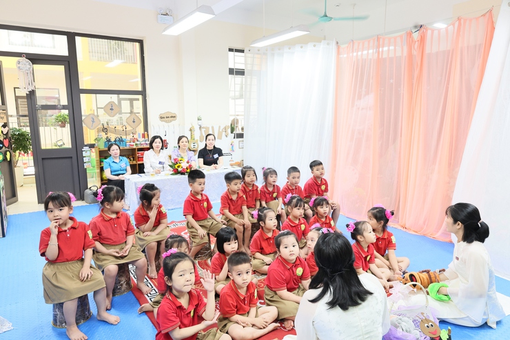 Sôi nổi Hội thi giáo viên dạy giỏi cấp học mầm non xã Quảng Bị năm học 2025–2026 tại Trường Mầm non Quảng Bị và Trường Mầm non Lam Điền- Ảnh 7.