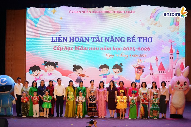 Rộn ràng Liên hoan “Tài năng Bé thơ” phường Thanh Xuân năm học 2025-2026- Ảnh 1.