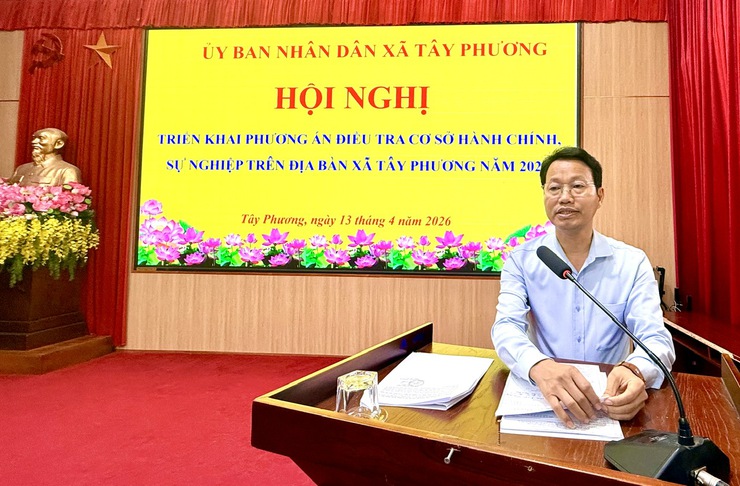TÂY PHƯƠNG TRIỂN KHAI ĐIỀU TRA CƠ SỞ HÀNH CHÍNH, SỰ NGHIỆP NĂM 2026- Ảnh 2.