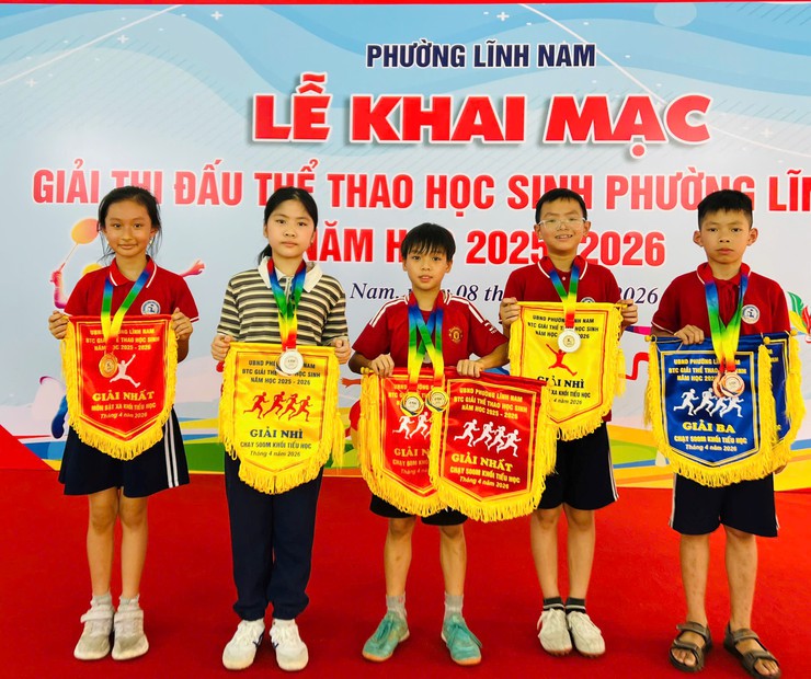 Trường Tiểu học Thúy Lĩnh đạt thành tích tốt trong giải thi đấu thể thao học sinh Phường Lĩnh Nam, năm học 2025 - 2026- Ảnh 3.