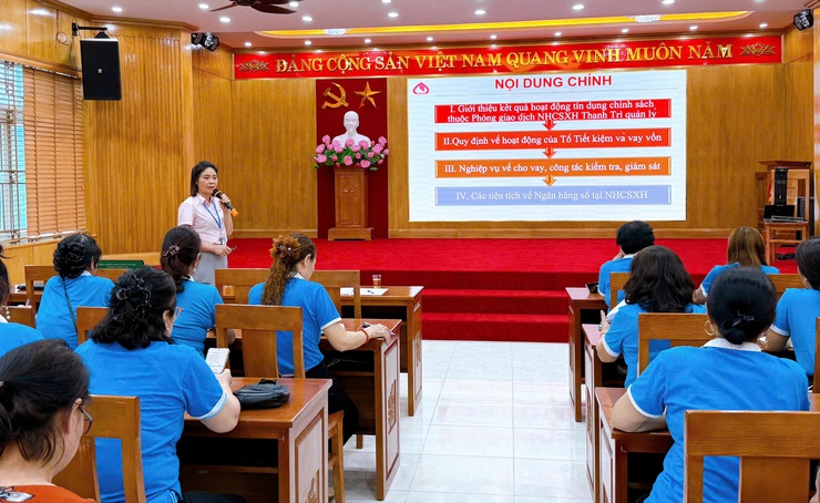 Hội LHPN phường Thanh Liệt: Tập huấn nghiệp vụ ủy thác vay vốn ngân hàng chính sách xã hội năm 2026- Ảnh 2.