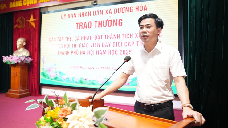 UBND xã tuyên dương 02 tập thể và 03 cá nhân có thành tích xuất sắc trong Hội thi giáo viên dạy giỏi cấp Tiểu học Thành phố năm học 2025-2026 - Ảnh 6.