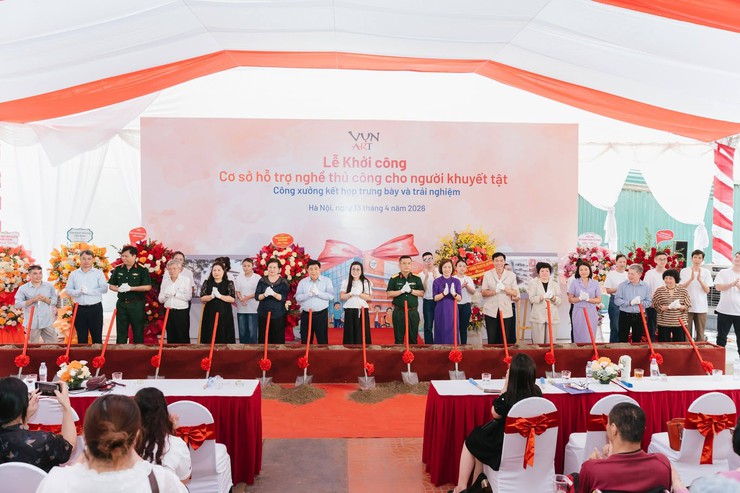 Lễ khởi công xây dựng cơ sở hỗ trợ nghề thủ công cho người khuyết tật- Ảnh 1.