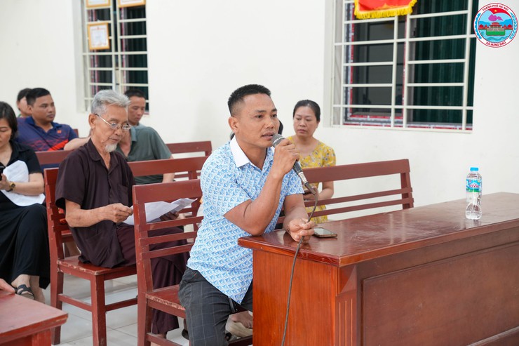 HỘI NGHỊ THÔNG BÁO KẾ HOẠCH THU HỒI ĐẤT PHỤC VỤ DỰ ÁN XÂY DỰNG HẠ TẦNG KỸ THUẬT KHU ĐẤT ĐẤU GIÁ QUYỀN SỬ DỤNG ĐẤT Ở ĐG04.2024- Ảnh 6.