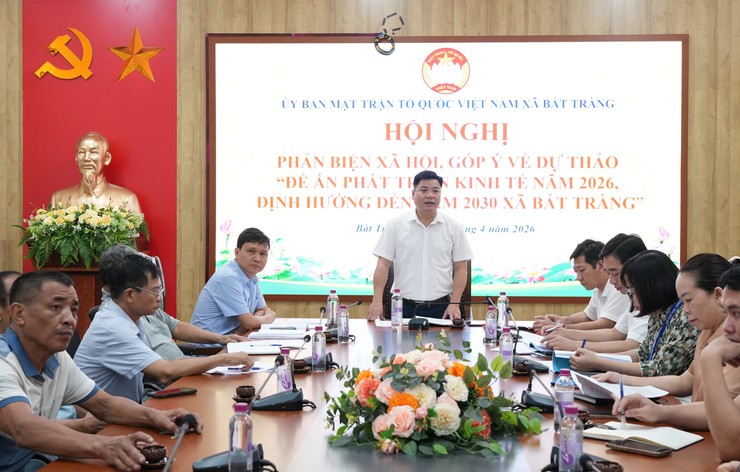 Uỷ ban MTTQ xã Bát Tràng phản biện xã hội đối với dự thảo Đề án phát triển kinh tế năm 2026, định hướng đến năm 2030 xã Bát Tràng- Ảnh 1.