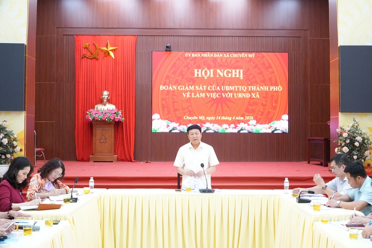 Uỷ ban MTTQ thành phố giám sát tại xã Chuyên Mỹ về công tác vệ sinh môi trường - Ảnh 5.