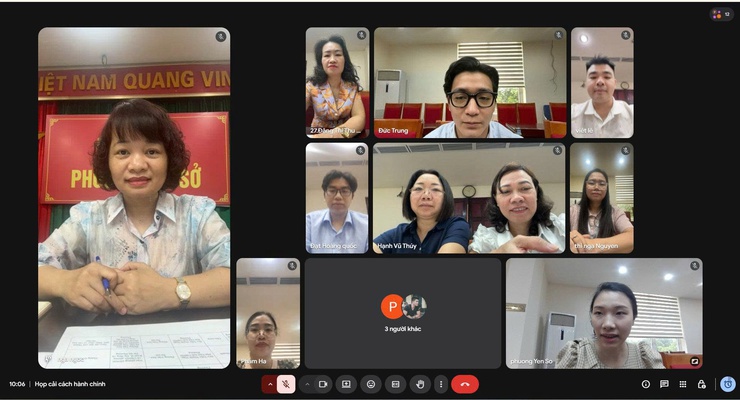 Phường Yên Sở tổ chức hội nghị trực tuyến triển khai nhiệm vụ CCHC trên nền tảng HanoiWork- Ảnh 1.