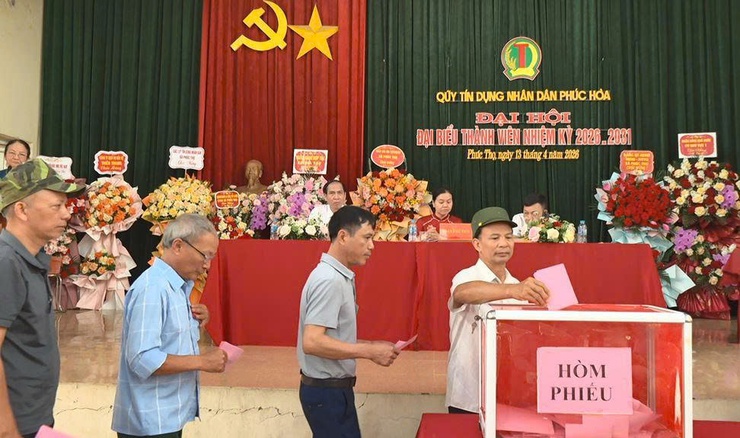  Quỹ tín dụng nhân dân Phúc Hòa tổ chức thành công Đại hội đại biểu thành viên nhiệm kỳ 2026 – 2031- Ảnh 8.