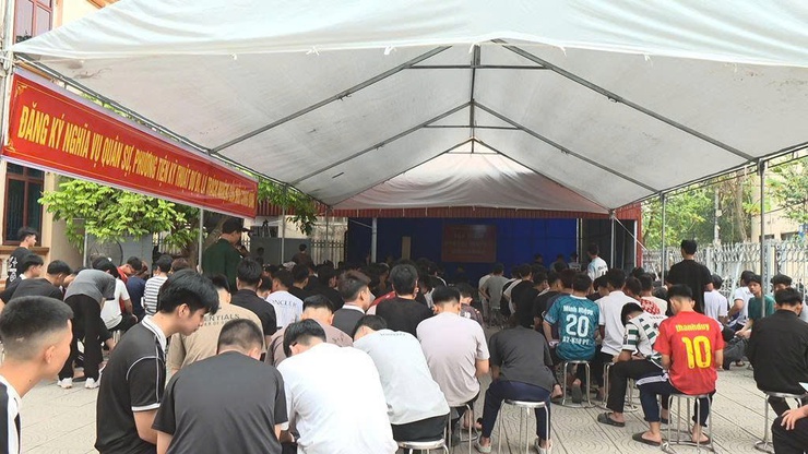 Phúc Thọ tổ chức đăng ký nghĩa vụ Quân sự lần đầu năm 2026- Ảnh 2.