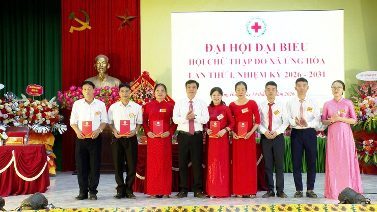 ĐẠI HỘI ĐẠI BIỂU HỘI CHỮ THẬP ĐỎ XÃ ỨNG HOÀ LẦN THỨ I, NHIỆM KỲ 2026 - 2031 THÀNH CÔNG TỐT ĐẸP- Ảnh 4.