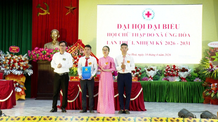 ĐẠI HỘI ĐẠI BIỂU HỘI CHỮ THẬP ĐỎ XÃ ỨNG HOÀ LẦN THỨ I, NHIỆM KỲ 2026 - 2031 THÀNH CÔNG TỐT ĐẸP- Ảnh 5.