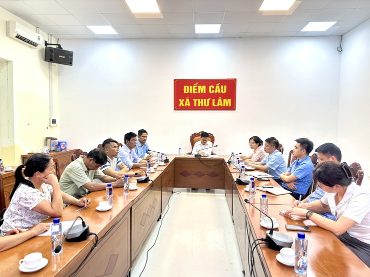 HỘI NGHỊ CÔNG BỐ QUYẾT ĐỊNH THÀNH LẬP TỔ KIỂM TRA, TRIỂN KHAI KẾ HOẠCH KIỂM TRA CÔNG TÁC DỒN ĐIỀN ĐỔI THỬA TẠI THÔN MẠNH TÂN, XÃ THƯ LÂM- Ảnh 2.