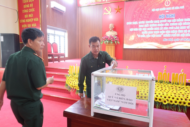 Hội Cựu chiến binh xã Hòa Phú: Hội nghị nghiên cứu, quán triệt và triển khai Nghị quyết Đại hội Đảng toàn quốc lần thứ XIV- Ảnh 6.