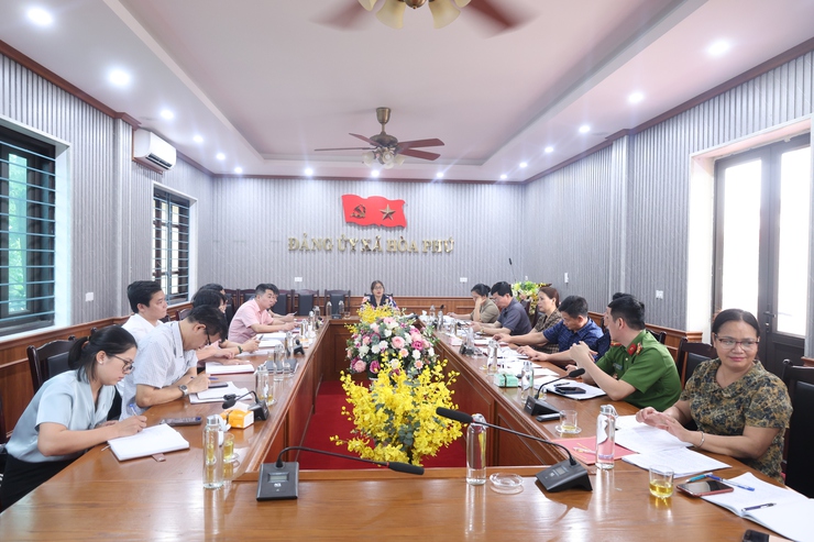 Xã Hòa Phú: Tổ chức Hội nghị giao ban Ban Chỉ đạo 57  Đảng ủy xã quý I, phương hướng nhiệm vụ quý II/2026- Ảnh 1.